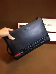 nouveau gucci clutch sac black wallet interior zipper id card smartphone pockets